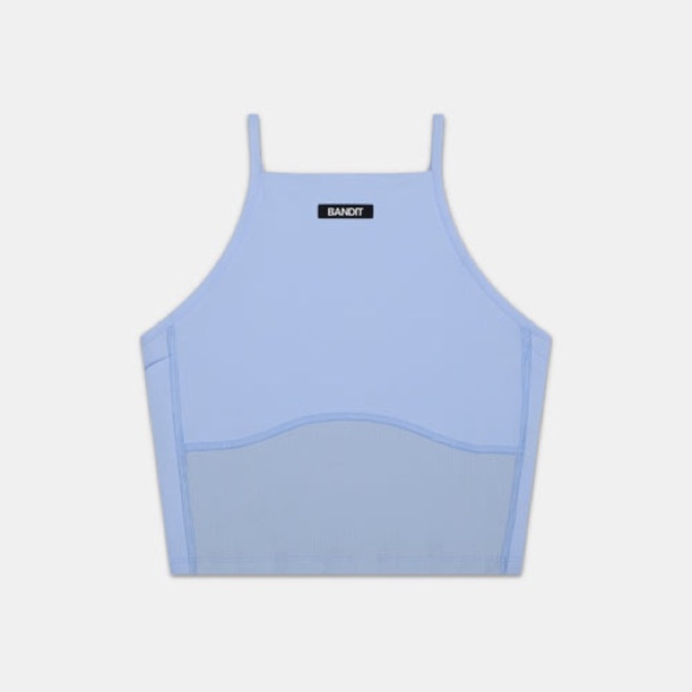 Bandit Running STAMINA 7 POCKET NOVA CROP - BREEZE BLUE NWT